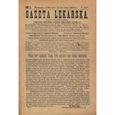 Gazeta Lekarska. 1894, R. 29, T. 14, nr 48
