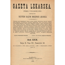 Gazeta Lekarska. 1895, R. 30, T. 15, nr 12
