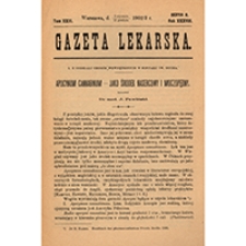 Gazeta Lekarska. 1903, R. 38, T. 23, nr 28