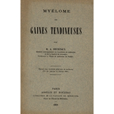 Myélome des gaines tendineuses