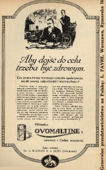 Opozones Lumière ; Apteka A. Wierzbięty ; Digifolina „Ciba” ; Mutabor ; Apteka D-ra K. Wendy ; Magistra A. Bukowskiego Apteka i Pracownia Chemiczna ; Capsulae Gelatinosae ; J. Gessnera Laborat. farma.-chem. i apteka ; Neosalutan ; Ovomaltine ; Zakłady Chemiczno-Farmaceutyczne ; Aurosan