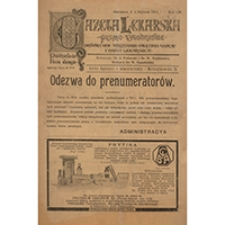 Gazeta Lekarska. 1919, R. 53, T. 4, nr 8
