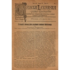 Gazeta Lekarska. 1920, R. 54, T. 5, nr 1