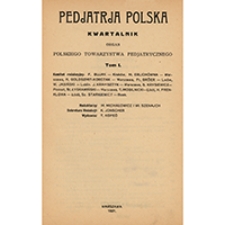 Pediatria Polska R.1921 T.1