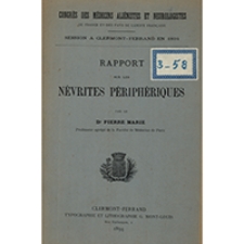 Rapport sur les n&eacute;vrites p&eacute;riph&eacute;riques