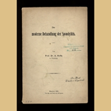 Die moderne Behandlung der Spondylitis