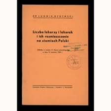 Liczba lekarzy i lekarek i ich rozmieszczenie na ziemiach Polskich