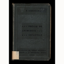 Pr&eacute;cis de chirurgie infantile