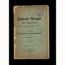 Die Klinische Therapie der Gegenwart nach Mittheilungen aus den Kliniken Oesterreich-Ungarns, Deutschlands etc. Heft V-VII, Die Therapie der Kinderkrankheiten