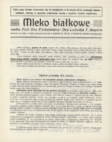 Mleko białkowe