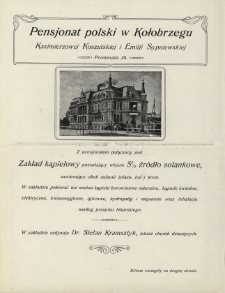 Pensjonat polski w Kołobrzegu