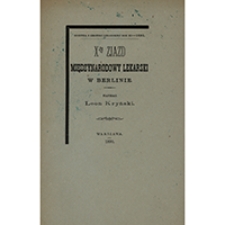 X-ty Zjazd Międzynarodowy Lekarski w Berlinie