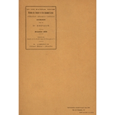 Un cas d'ut&eacute;rus trifide kystes de l'ovaire et du ligament large op&eacute;ration abdomino-vaginale gu&eacute;rison