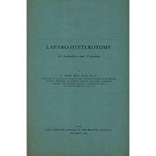 Laparo-hysterotomy : its indications and technique