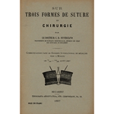 Sur trois formes de suture en chirurgie