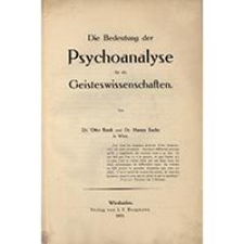 Die Bedeutung der Psychoanalyse für die Geisteswissenschaften