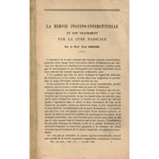 La hernie inguino-interstitielle et son traitement par la cure radicale