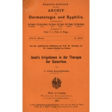 Janet's Irrigationen in der Therapie der Gonorrhoe