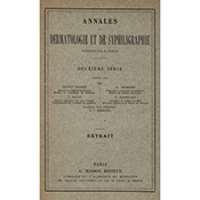 De la psorospermose folliculaire végétante : étude anatomo-pathologique d'une affection cutanée non décrite ou comprise dans le groupe des acnés sébacées, cornées, hypertrophiantes, des kératoses (ichthyoses) folliculaires, etc.